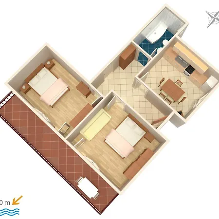 With Parking Space Jezera, Murter - 5093 Apartman Jezera