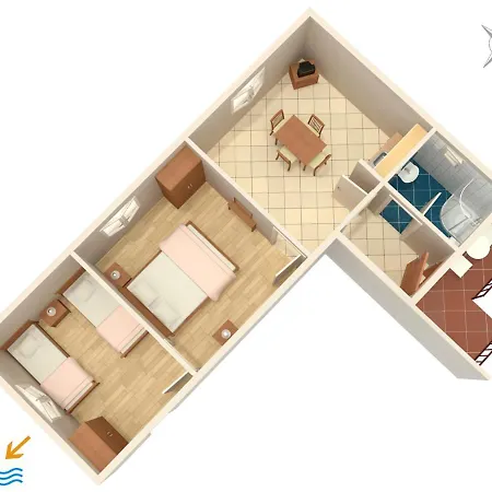 Apartman With Parking Space Jezera, Murter - 5093 *